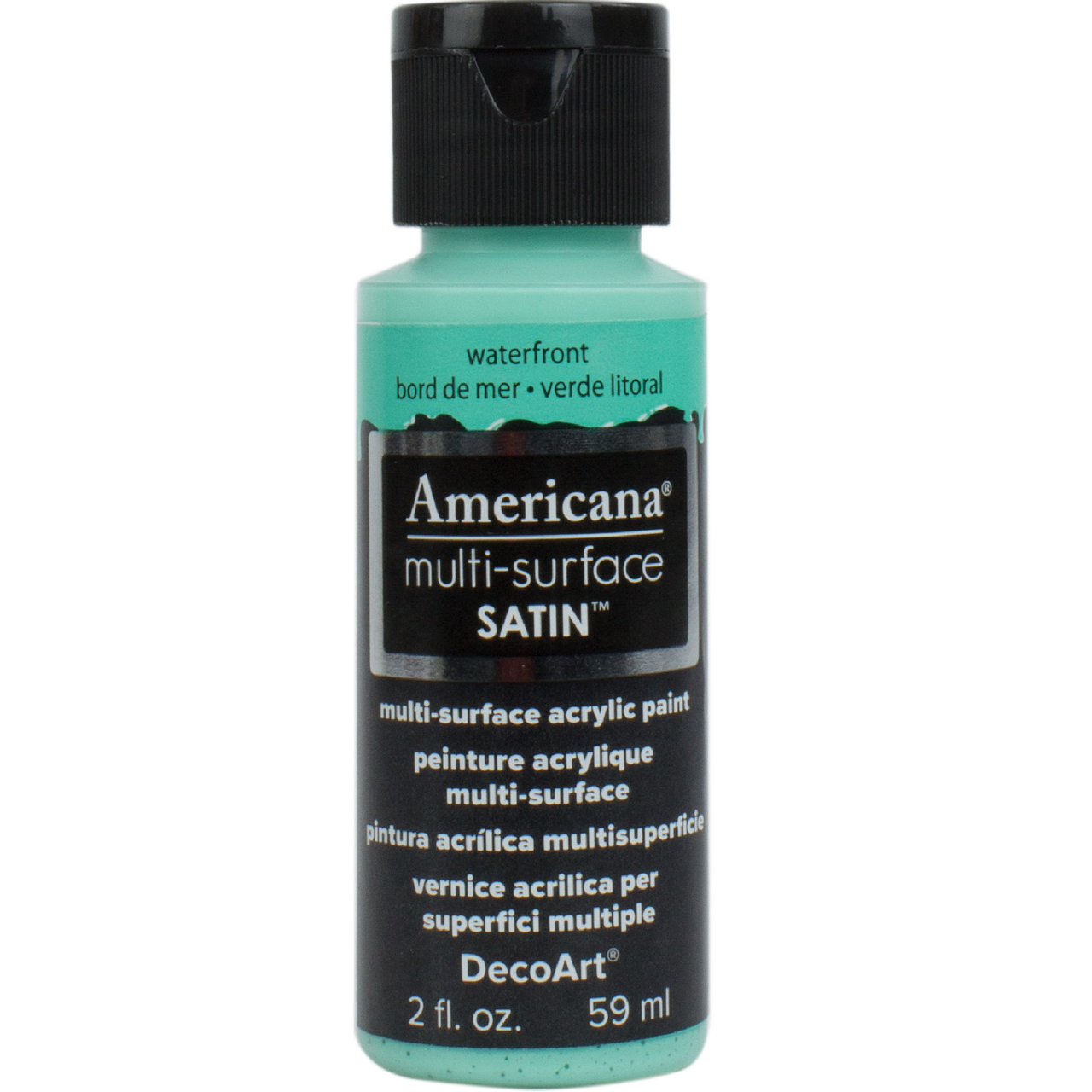 Americana Premium Multi-Surface Satin Finish Acrylics 2oz -for Wood, Metal, Glass, Ceramics, Fabric, Paper, Terra Cotta, Most Plastics and More